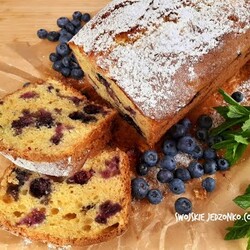 Szybkie ciasto ucierane z serem i borówkami #szybkieciasto #dokawy