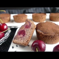 Шоколадный десерт с черешней! Шоколадные корзиночки с шоколадным кремом ганаш! Рай для шокоголиков!