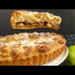 ЯБЛОЧНЫЙ ПИРОГ ТВОРОЖНЫЕ РОЗЫ! Это так просто, так вкусно и так красиво!