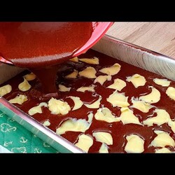 шоколадный пирог с начинкой