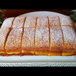 пирог с пудингом из апельсинового сока