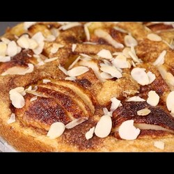 ЯБЛОЧНИК или необычный ПИРОГ С ДВУМЯ ВИДАМИ ТЕСТА - один из них напоминает скорее пудинг или крем