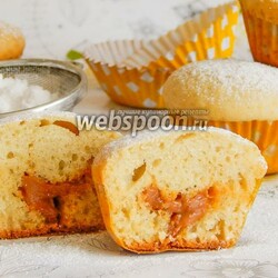 Маффины с вареной сгущёнкой