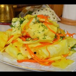 Оригинальная капуста в горячей заливке. Обалденно вкусная капуста.