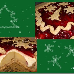 Рождественский творожный пирог