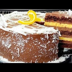 Шоколадный торт с АПЕЛЬСИНОВЫМ кремом