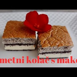 PAMETNI  KOLAČ S MAKOM, JEDNA SMJESA VISE SLOJEVA