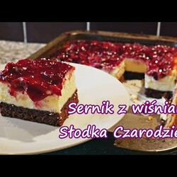 Puszysty sernik z wiśniami, jak zrobić??? I Słodka Czarodziejka