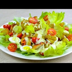 Салат ЦЕЗАРЬ. Самый ПРОСТОЙ и ВКУСНЫЙ рецепт, который можно приготовить в Домашних Условиях. Caesar