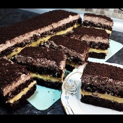 БЫСТРЫЙ ПРОСТОЙ ТОРТ ЛЮБИМЫЙ БЕЗ МУКИ с апельсиновым кремом