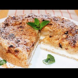 Я влюбилась в этот Королевский Яблочный ПИРОГ с творогом и всем рекомендую!