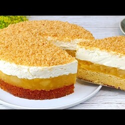 Der weltbeste Apfelkuchen mit Vanillepudding