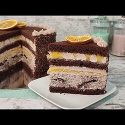 Самый БЫСТРЫЙ знаменитый шоколадно-апельсиновый торт JAFFA! Очень вкусно! Без желатина!