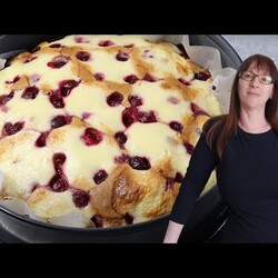 Ljudi moji! Kakav kolač sa višnjama! Pravim ga po ko zna koji put!