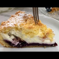 кремовый пирог с фруктовой начинкой, рецепт