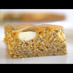 Пирог "Стёганое одеяло" с тыквой и маком