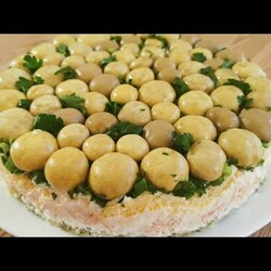 Sałatka Wielkanocna. Sałatka leśna polana. Sałatka z grzybami.