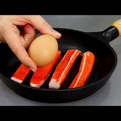 10 закусок за 10 минут! Обалденные ЗАКУСКИ с крабовыми палочками!