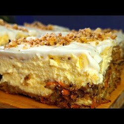 морковно-ореховый чизкейк