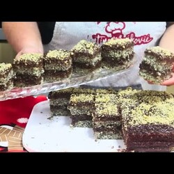 маково-ореховый пирог с пудингом