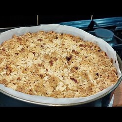 Пирог БЕЗ ЯИЦ, без миксера, за 10 минут + выпечка.