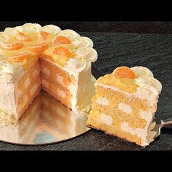 нереально вкусный торт МАНДАРИНОВЫЙ ВОСТОРГ! Тает во рту! Без желатина! Вкусно и быстро!