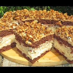 Ciasto Tortowe Cappuccino z prażonymi orzechami-łatwe, pyszne HIT