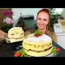 ТВОРОЖНАЯ выпечка на праздник ТВОРОЖНАЯ ЗАПЕКАНКА Березка из самых простых продуктов Люда Изи Кук