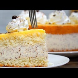Легкий нежный тортик! Он просто тает во рту! Страчателла | Кулинарим с Таней