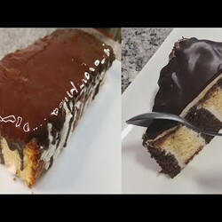 Chec festiv, nelipisit de pe masa de Sărbători | Chec la metru, în 2 culori