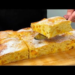 Королевский пирог к чаю! С апельсинами. Получается большим и сочным