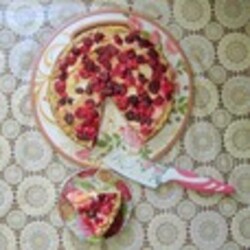 Деревенский пирог с яблоками и клюквой