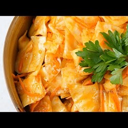 Желтая Маринованная Капуста по-корейски! Яркий салат из белокочанной капусты!