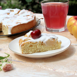 Яблочный пирог "Нежность" с кокосовой стружкой