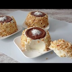 Бюджетный десерт ЗИМНИЕ ШАПКИ! Очень вкусно, быстро! БЕЗ выпечки, желатина и яиц, тает во рту!