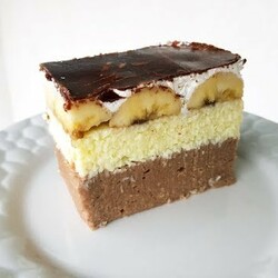 Ëmbëlsirë Bombë me Banane, пудинговый без выпечки