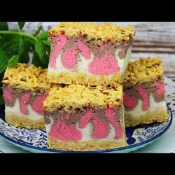 PYSZNE CIASTO NA KRUCHYM SPODZIE Z JOGURTAMI GRECKIMI ORAZ BUDYNIEM -  PRZEPIS KROK PO KROKU