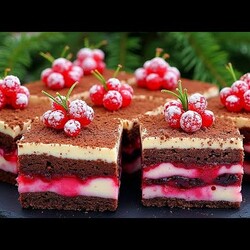 Самый популярный десерт на Рождество. Сочный шоколадный торт,