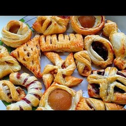 14 Вариантов слоек / Выпечка из слоеного теста / Слойки с начинкой