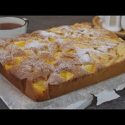 Пирог с яблоками и апельсином.