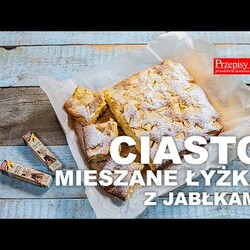 CIASTO MIESZANE ŁYŻKĄ Z JABŁKAMI - NAJLEPSZY PRZEPIS
