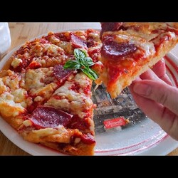 Настоящая итальянская пицца без замеса и дрожжей!