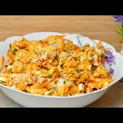 Вкусный САЛАТ из доступных продуктов! Гости съели за минуту и попросили ещё!