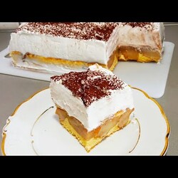 Krem kolač sa JABUKAMA I cimetom  stari recept predivnog ukusa