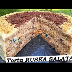 TORTA RUSKA SALATA Starinska torta za sve prilike