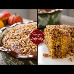 Тыквенный Пирог с Финиками и Ореховой Крошкой | Pumpkin Streusel Cake | Tanya Shpilko