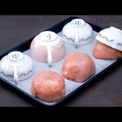 A recipe for the chicken breast, using the cup! My guests “fought” for these nests!