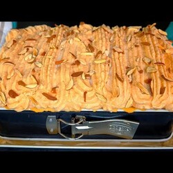 Ich habe noch nie so leckeren Apfelkuchen gegessen Чизкейк