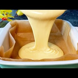 Пирог с пудингом на сгущёнке