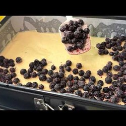 пирог с черникой